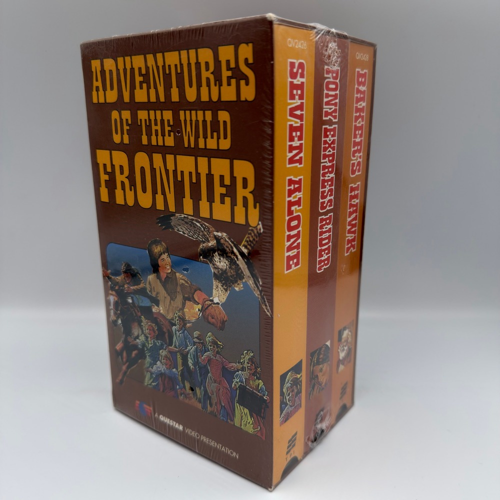 Adventures of the Wild Frontier VHS Set Seven Alone Pony Express Baker's Hawk